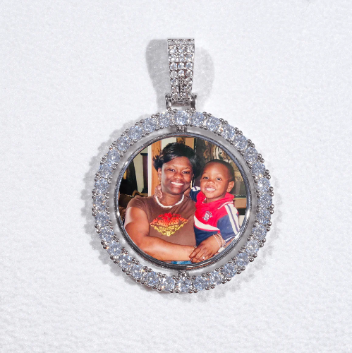 3D Spinning 2-Faced Custom Picture Pendant