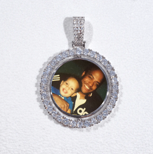 3D Spinning 2-Faced Custom Picture Pendant