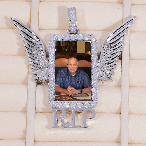 RIP WING 3D CUSTOM PICTURE PENDANT