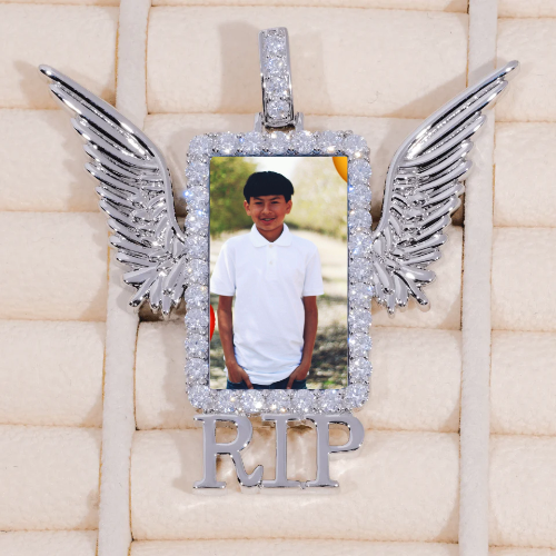 RIP WING 3D CUSTOM PICTURE PENDANT