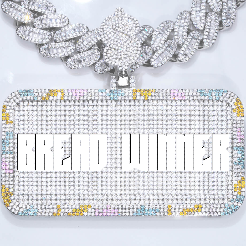 CUSTOM LETTER NECKLACE 3D COLORFUL SQUARE