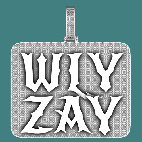 CUSTOM LETTER NECKLACE 3D BIG SQUARE