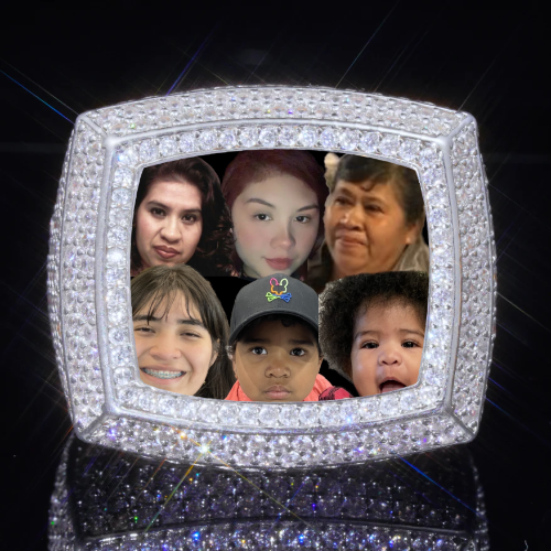 3D CUSTOM PICTURE ICED RING