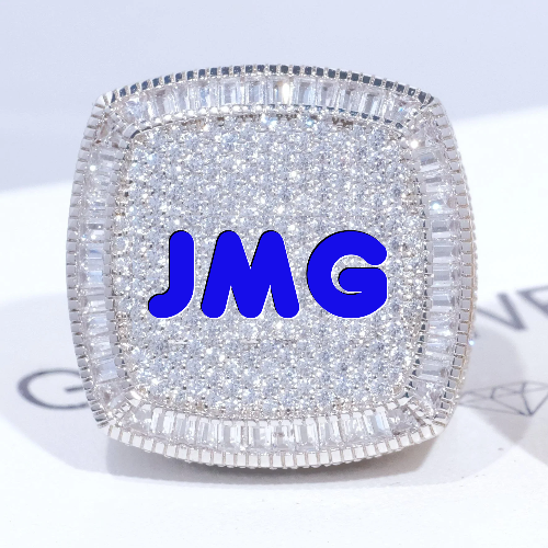 CUSTOM LETTER 3D ICED RING