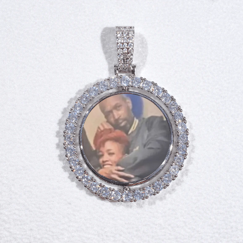3D Spinning 2-Faced Custom Picture Pendant