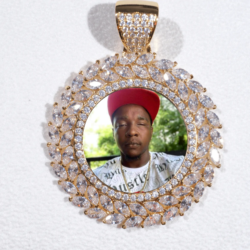 Large 3D Wheat Ear Custom Picture Pendant