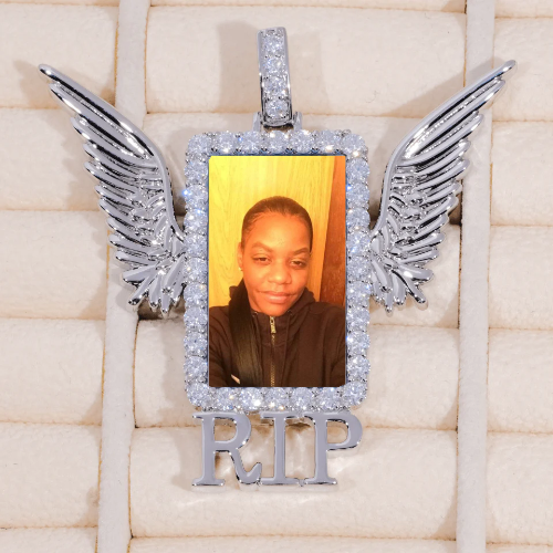 RIP WING 3D CUSTOM PICTURE PENDANT