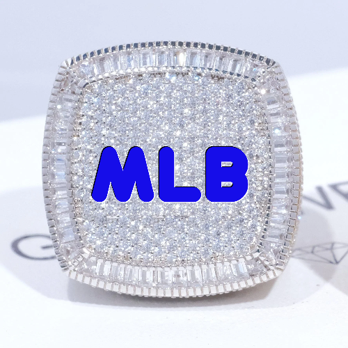 CUSTOM LETTER 3D ICED RING