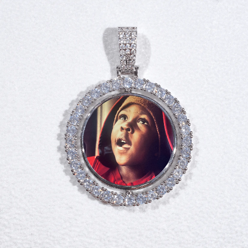 3D Spinning 2-Faced Custom Picture Pendant