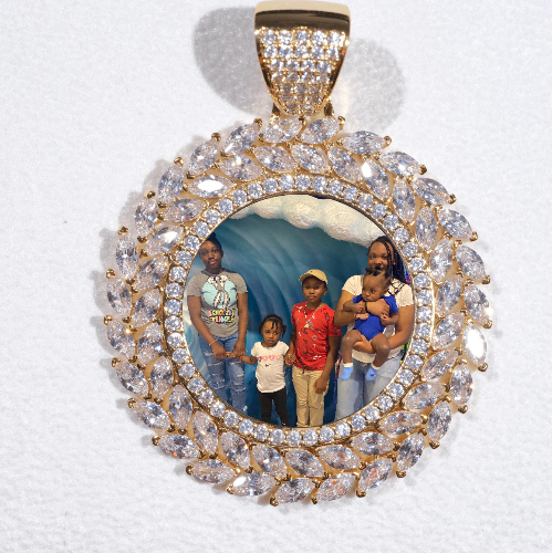 Large 3D Wheat Ear Custom Picture Pendant