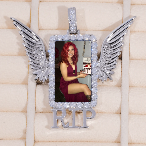 RIP WING 3D CUSTOM PICTURE PENDANT