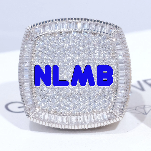CUSTOM LETTER 3D ICED RING