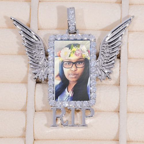 RIP WING 3D CUSTOM PICTURE PENDANT