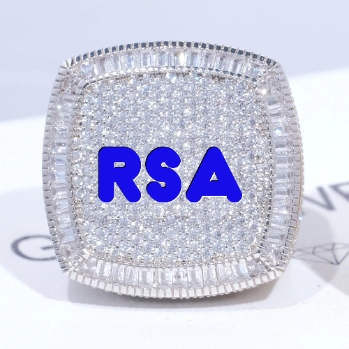 CUSTOM LETTER 3D ICED RING