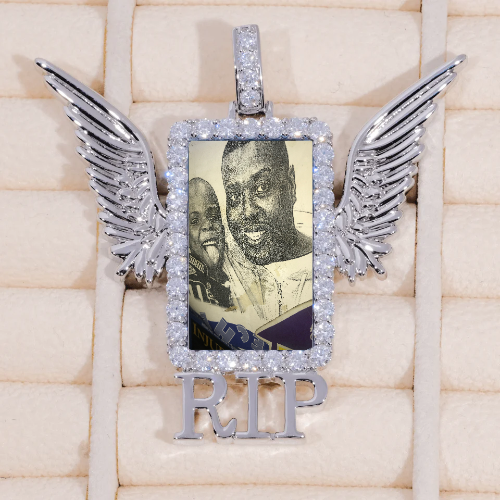 RIP WING 3D CUSTOM PICTURE PENDANT