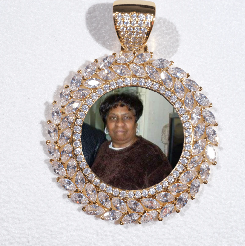 Large 3D Wheat Ear Custom Picture Pendant