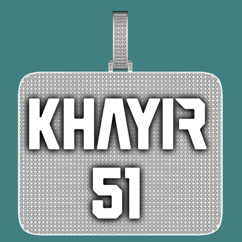 CUSTOM LETTER NECKLACE 3D BIG SQUARE