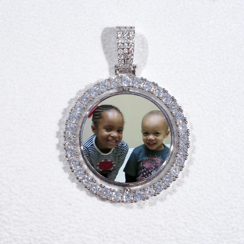 3D Spinning 2-Faced Custom Picture Pendant