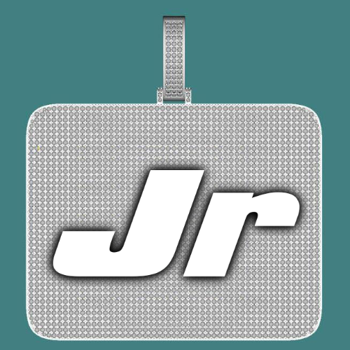 CUSTOM LETTER NECKLACE 3D BIG SQUARE