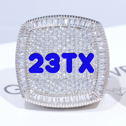 CUSTOM LETTER 3D ICED RING
