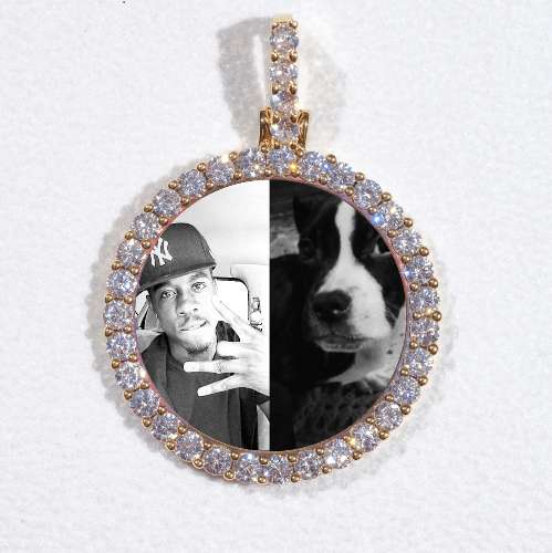 3D CIRCLE CUSTOM PICTURE PENDANT SMALL SIZE