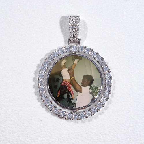 3D Spinning 2-Faced Custom Picture Pendant