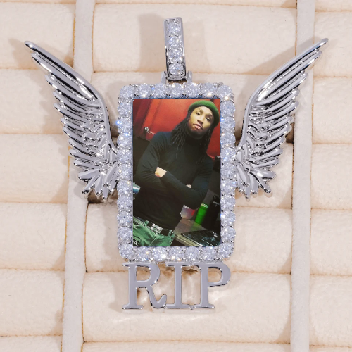 RIP WING 3D CUSTOM PICTURE PENDANT