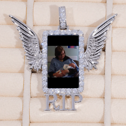RIP WING 3D CUSTOM PICTURE PENDANT