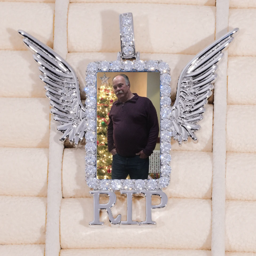 RIP WING 3D CUSTOM PICTURE PENDANT