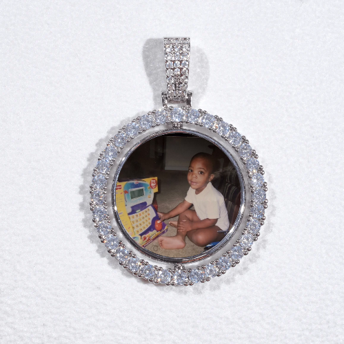 3D Spinning 2-Faced Custom Picture Pendant
