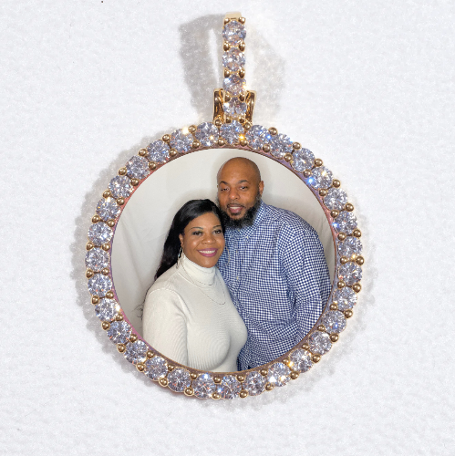 3D CIRCLE CUSTOM PICTURE PENDANT SMALL SIZE