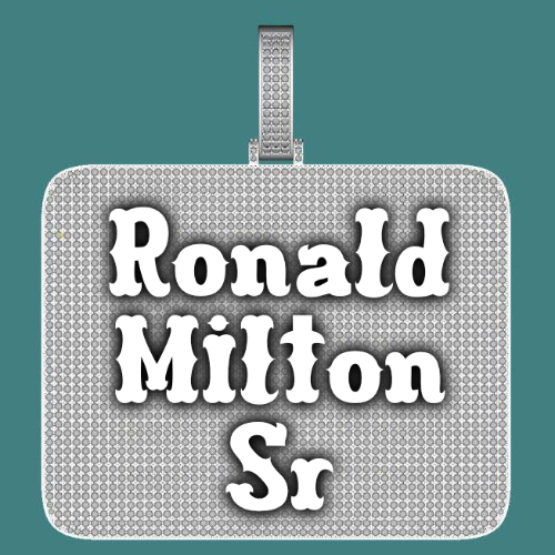 CUSTOM LETTER NECKLACE 3D BIG SQUARE