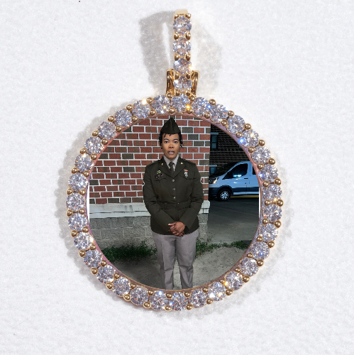 3D CIRCLE CUSTOM PICTURE PENDANT SMALL SIZE