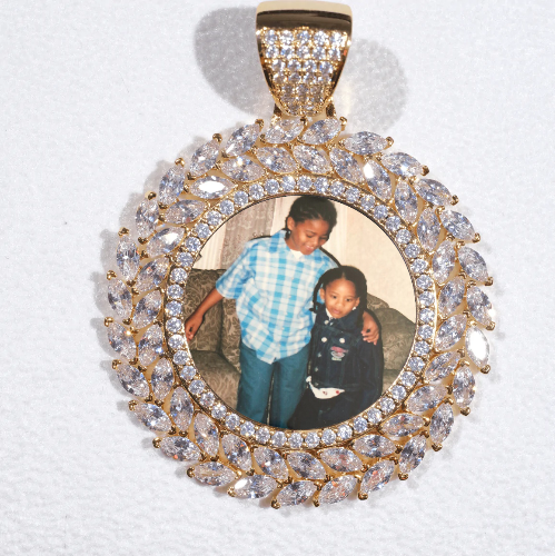 Large 3D Wheat Ear Custom Picture Pendant