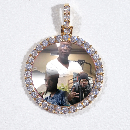 3D CIRCLE CUSTOM PICTURE PENDANT SMALL SIZE
