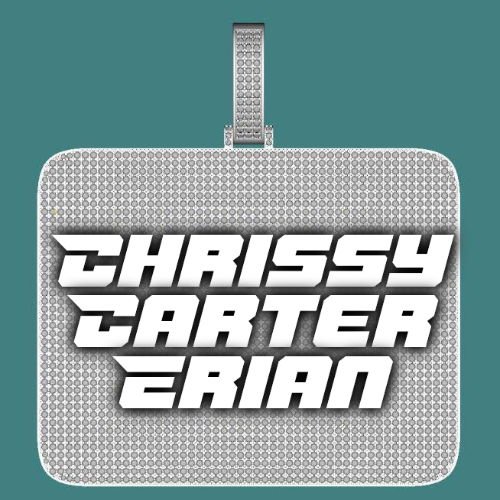 CUSTOM LETTER NECKLACE 3D BIG SQUARE