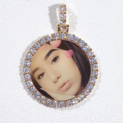 3D CIRCLE CUSTOM PICTURE PENDANT SMALL SIZE