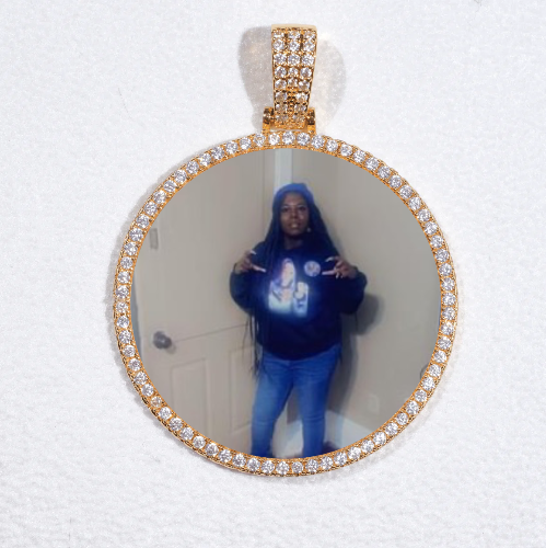 MEDIUM 3D CIRCLE CUSTOM PICTURE PENDANT