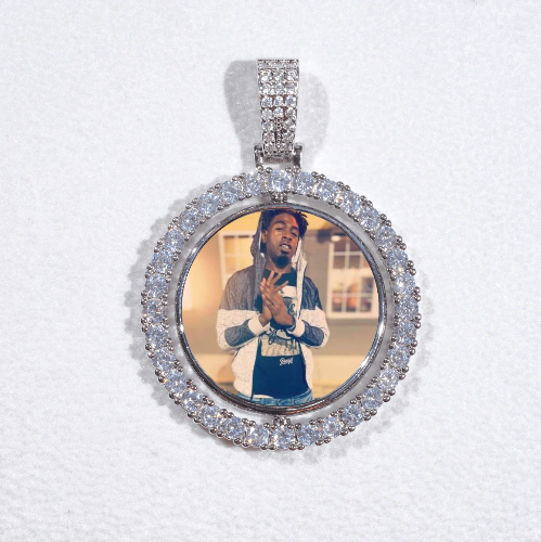 3D Spinning 2-Faced Custom Picture Pendant