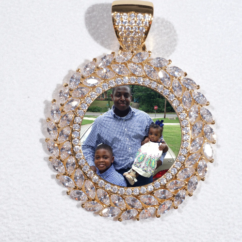 Large 3D Wheat Ear Custom Picture Pendant