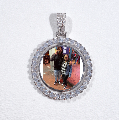 3D Spinning 2-Faced Custom Picture Pendant