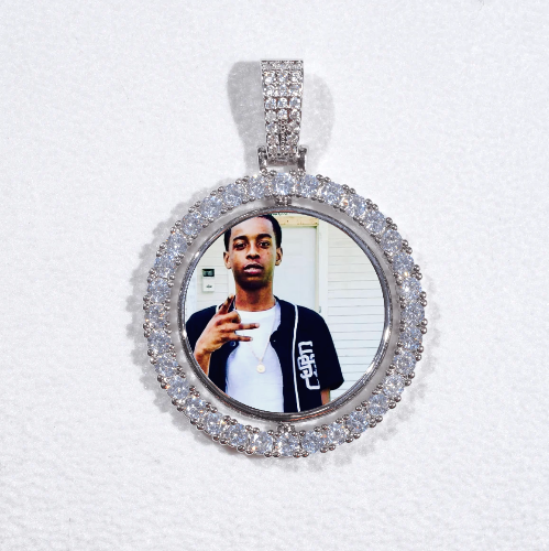 3D Spinning 2-Faced Custom Picture Pendant