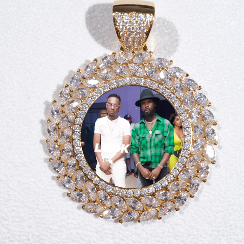 Large 3D Wheat Ear Custom Picture Pendant