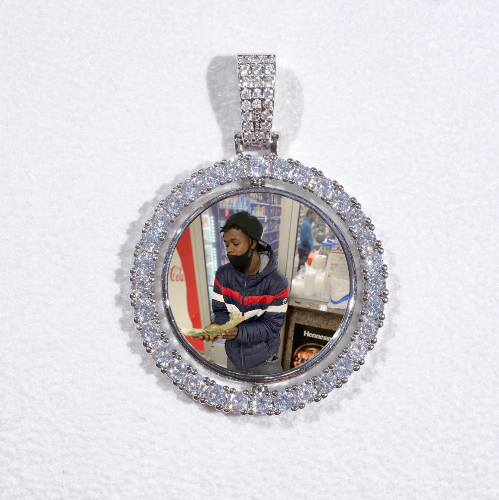 3D Spinning 2-Faced Custom Picture Pendant