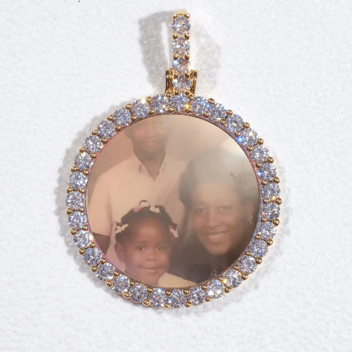 3D CIRCLE CUSTOM PICTURE PENDANT SMALL SIZE