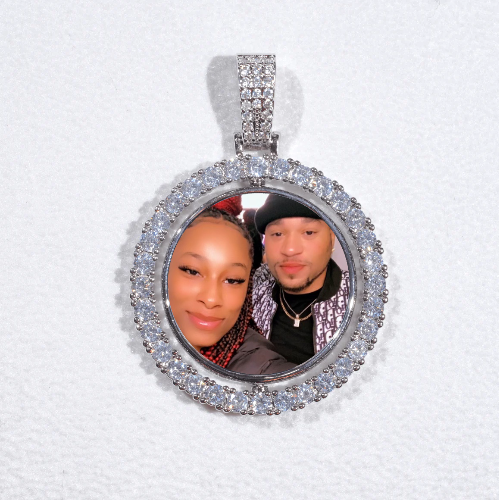 3D Spinning 2-Faced Custom Picture Pendant