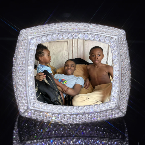 3D CUSTOM PICTURE ICED RING