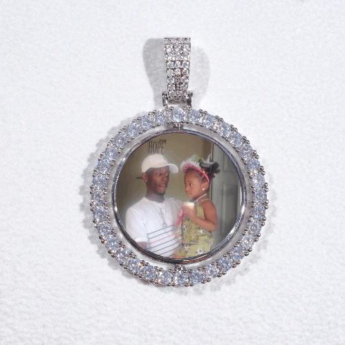3D Spinning 2-Faced Custom Picture Pendant