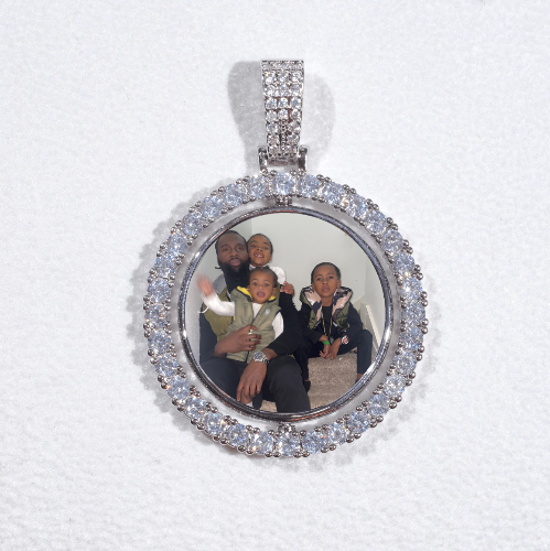 3D Spinning 2-Faced Custom Picture Pendant