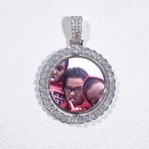 3D Spinning 2-Faced Custom Picture Pendant